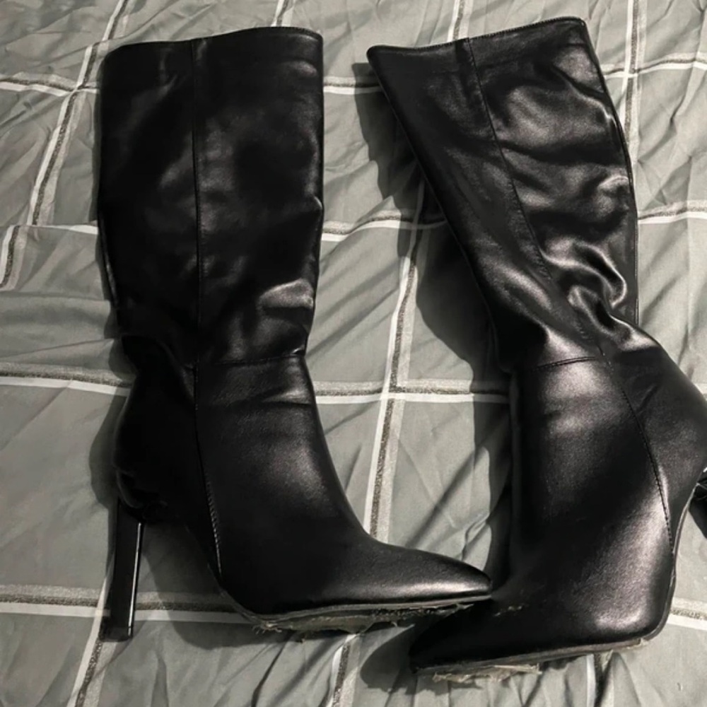 Boots Black Heeled Women's Boots